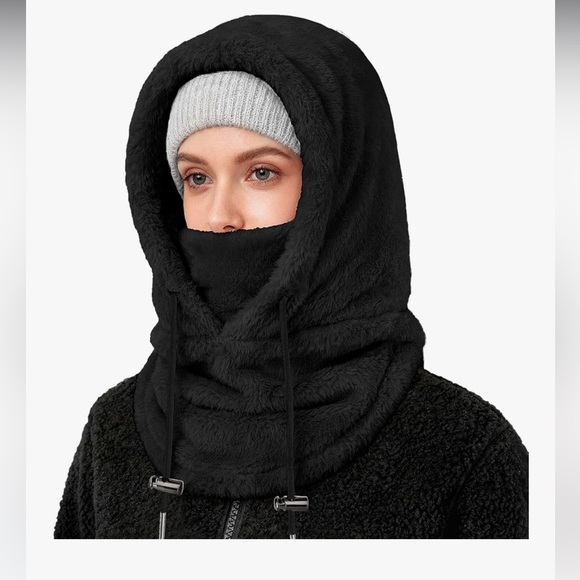 Accessories - 🆕 Winter Ski Mask for Men Women Windproof Warm Face Mask Hooded Scarf Fleece